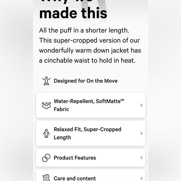 LULULEMON WUNDER Puff SUPER CROPPED JACKET SONIC PINK size 4 6 perfect NWT PERF - Picture 3 of 7